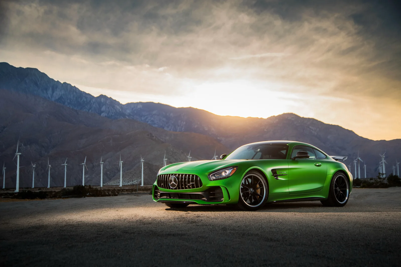 Green Mercedes-AMG exterior