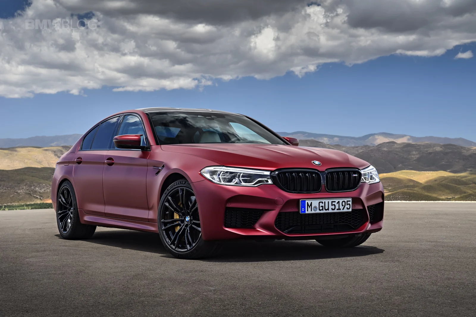 Red BMW exterior